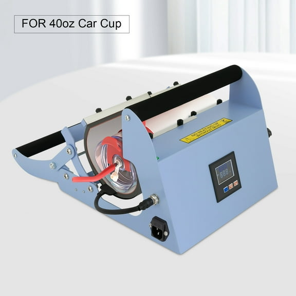 Light Blue Tumbler Heat Press, Tumbler Heat Press Machine Car Cup Mug Press Heat Machine, Used For 40oz Car Cups