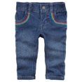 thumbnail image 1 of Carter's Baby Girls' Rainbow Jeans, 3 Months, 1 of 2