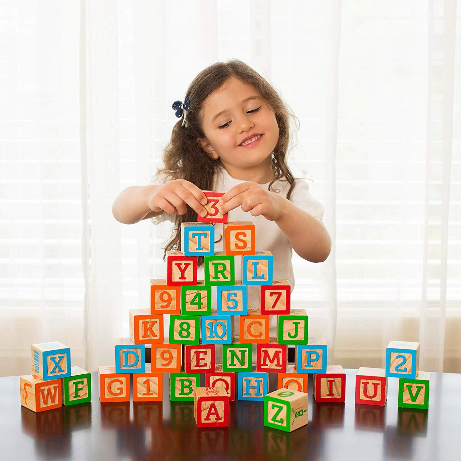 Fun Time Building And Stacking Set With Complete Alhphabet Blocks And Stacking 