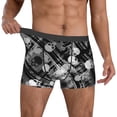 thumbnail image 2 of Kdxio Men's Boxer Briefs with Seamless Pattern With Skulls Print - Comfortable and Breathable Underwear for Everyday Wear, 2 of 7