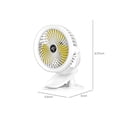thumbnail image 3 of Ventilador Portátil, Ventilador Multifuncional, Ventilador de Escritorio Personal, Ventilador de Carga Usb con Luz Led, Ventilador Portátil Recargable, 3 of 9