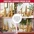 thumbnail image 5 of Ayieyill 5PCS Tree and Reindeer Decoration, Christmas Tree Reindeer Figurines, Christmas Decortion Indoor (Rose Gold), 5 of 6