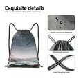thumbnail image 6 of Kdxio 3d Lighthouse in the Surf Print Drawstring Backpack Bag,Waterproof Draw String Back Sack, Gym Drawstring Bags Swim Bag For Unisex, 6 of 9