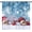Blue-white, variant on Christmas Curtains 63 Inch Length, Christmas Tree Curtains for Living Room 2 Panels, Winter Snow Scene Thermal Blackout Curtains for Bedroom Rod Pocket, Christmas Decorations, 52" W x 63" L