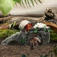 thumbnail image 5 of Hermit Crab Climbing Toys with Food Dish,Hermit Crab Water Bowl with Climbing Ramp,Resin Hermit Crabs Hideout,Hermit Crabs Tank Accessories Decor (Grey, 5.11 x2.16 x1.77in), 5 of 6