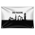 thumbnail image 1 of End Fracking Big Oil Drilling Home Business Office Sign, 1 of 3