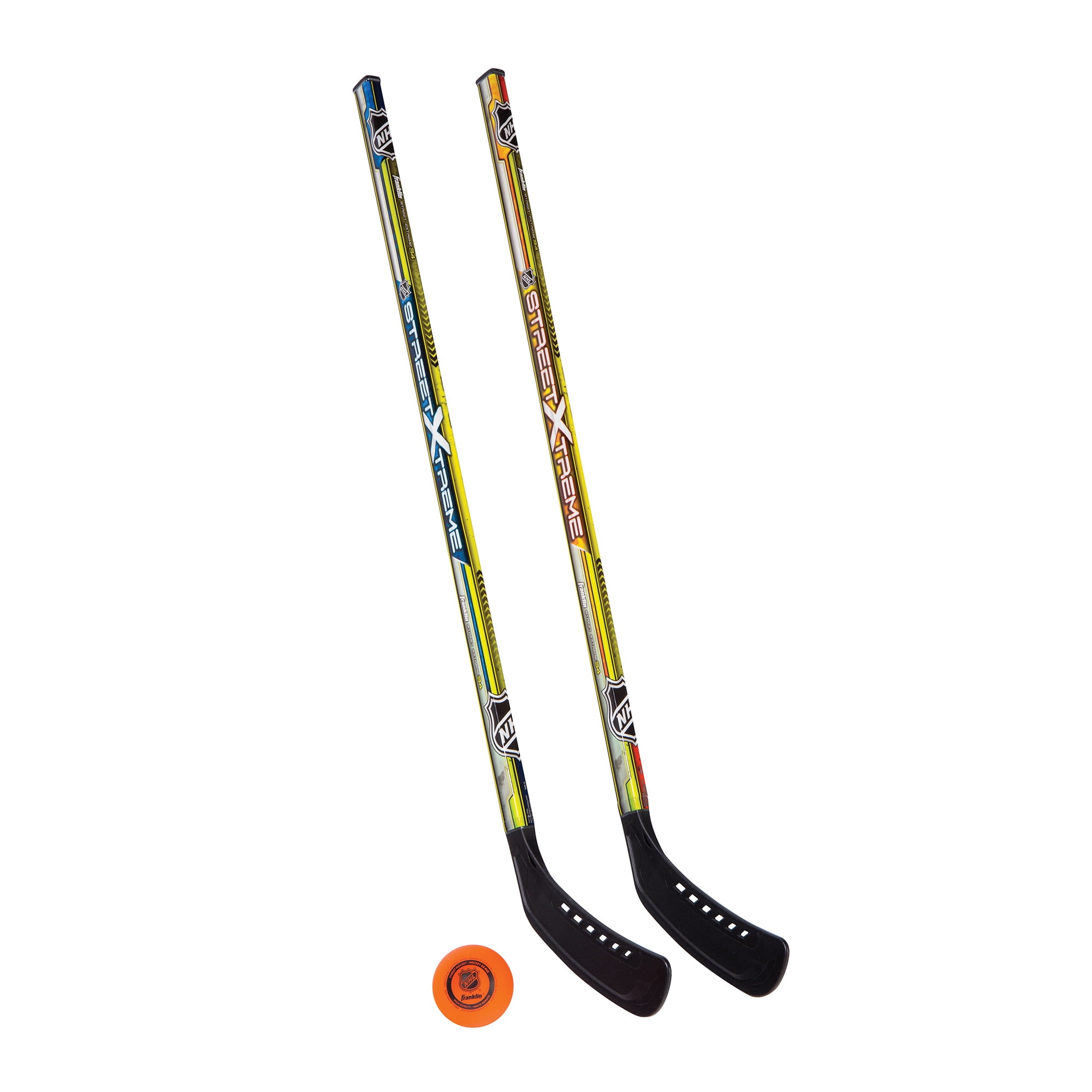 Franklin Sports Street Hockey Sticks + Ball Set - Two Player image photo