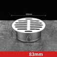 thumbnail image 2 of Drain de Plancher Anti-Blocage de Toit Extérieur en Acier Inoxydable de 83 Mm, 2 of 7