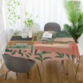 thumbnail image 3 of Yayeee Tablecloths 54" x 54" Rectangle Wrinkle Resistant Party Table Cover, Pink and Green Cat, 3 of 8