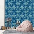 thumbnail image 3 of MuralsPrint Blue Marine Plants and Mermaids Removable Wallpaper - 24'' inch x 10'ft, 3 of 4
