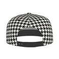 thumbnail image 4 of Bingfone Baseball Cap,Snapback Trucker Hat for Men & Women with Adjustable-Houndstooth Black And White, 4 of 9