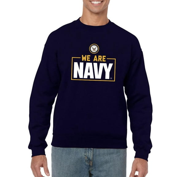 We Are Navy Sweatshirt Men -Navy Designs, Male Small
