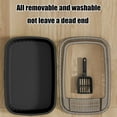 thumbnail image 4 of Blueek Durable Cat Litter Box with Free Spade - No More Mess, Anti-Spillage Design, Ideal for Large Cats & Multi-Pet Households(14.37x10.63x4.72in,Black), 4 of 8