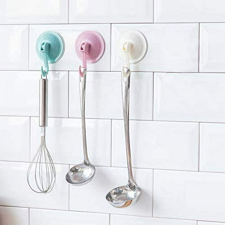 Marchpower Shower Suction Cup Hooks - 4 Pack Reusable Heavy Duty Vacuum  Suction Hook for Inside, Waterproof Bathroom Wall Bathtub Loofah Hook,  Strong