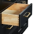 thumbnail image 6 of Ariel Hepburn 72 In. Double Sink Base Cabinet In Black, 6 of 9