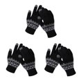 thumbnail image 4 of Jumpingount Guantes de punto para mantener el calor, fundas para envolver las manos, accesorios de ropa, guantes de punto para pantalla táctil para mujer al Type1 NO1 Jumpingount CBP468488, 4 of 6