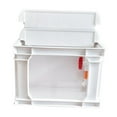 thumbnail image 2 of DOLITY Turtle Tank Convenient Sturdy Tank Turtle Habitat for Small Pets Turtle white m, 2 of 9