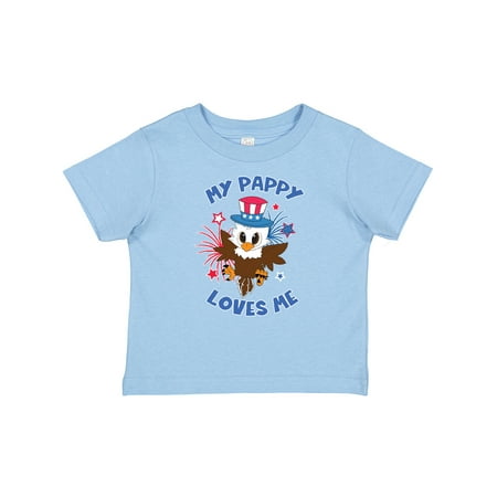 

Inktastic 4th of July My Pappy Loves Me Cute Patriotic Baby Eagle Gift Baby Boy or Baby Girl T-Shirt