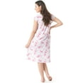 thumbnail image 2 of Casual Nights Women's Short Sleeve Floral And Lace Nightgown, 2 of 2