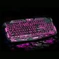 Vuygyu 3 Colors USB Illuminated Led Silent Wireless Keyboard Hex
