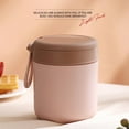 thumbnail image 5 of JilgTeok 1 Packs Insulated Soup Cup Sealed Water Bottle Personalized Travel Coffee Mug with Handle Leakproof for Travel Office School Cold and Hot Preservation 430ml, 5 of 8