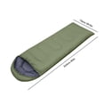thumbnail image 3 of Sacos de dormir de momia Saco de dormir de algodón Equipo para acampar al aire libre (Verde militar), 3 of 3