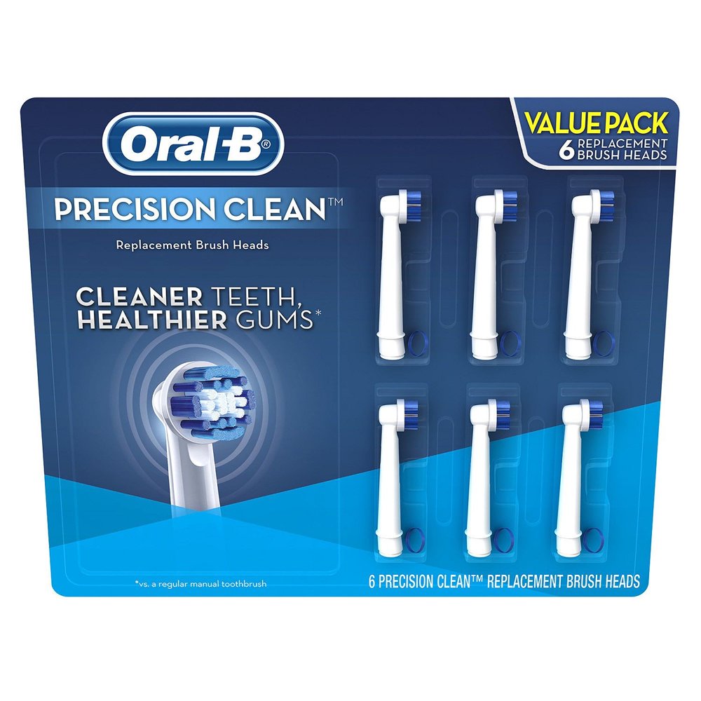 Oral B Precision Clean Replacement Brush Heads 6 Ct 
