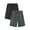 Black&Dark Gray, variant on ANLIQI Men’s Pajama Bamboo Shorts Soft Sleep Shorts Comfy Lounge Pants with Pockets (Pink&Olive Green,M)