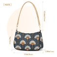 thumbnail image 3 of FORMRS Womens Shoulder Bag with Chain Strap Clutch Purse Cute Tote Handbag, Orange Elegant Geometric, 3 of 7