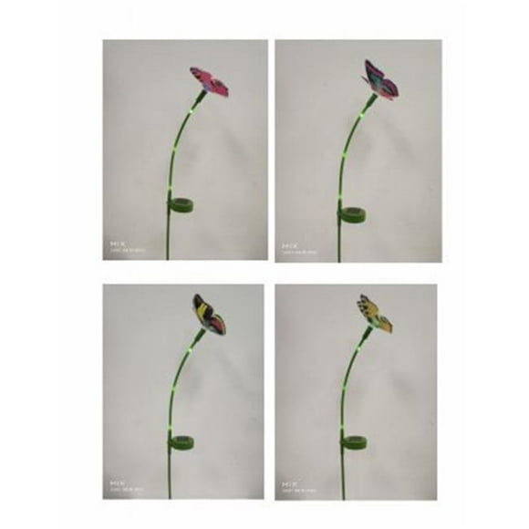 Headwind Consumer Products 241585 Four Seasons Butterfly Solar Fiber Optic Stake Light with 3 LED Lights