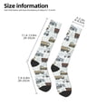 thumbnail image 5 of Easygdp Tractor and Dumper Soccer Socks Sport Knee High Socks Calf Compression Athletic Socks for Men and Women, 5 of 9