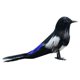 thumbnail image 1 of Simulación de plumas artificiales de espuma para aves, adornos artesanales, foto Urraca, 1 of 8