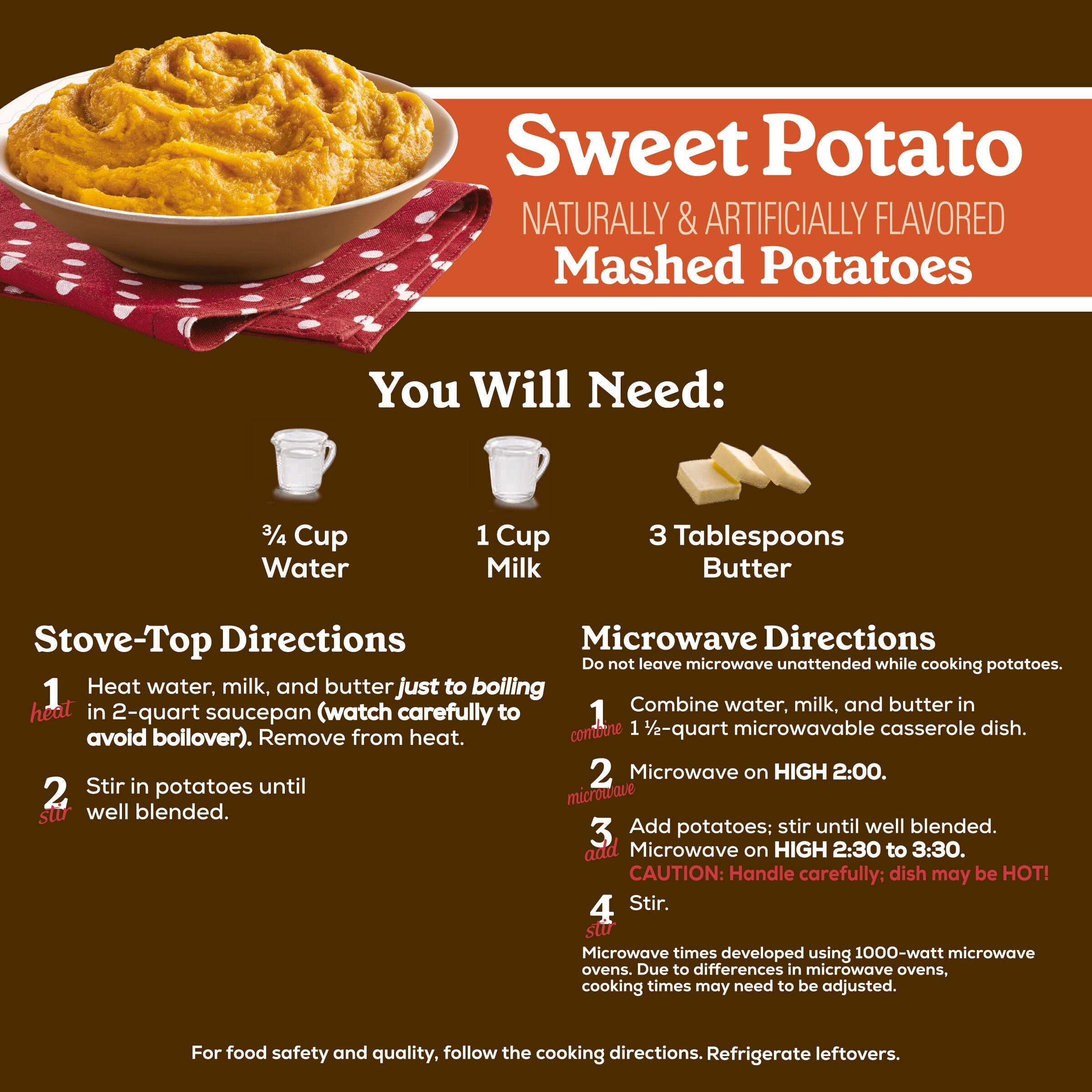 Betty Crocker Instant Sweet Potato Mashed Potatoes 4.5 oz Box Walmart