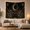 Moon And Eye, variant on Celestial Tree of Life in Starry Night Sky Mystical Boho for Nature Lovers Cosmic Home Decor Housewarming Gift Tapestry Wall Hanging for Bedroom Living Room and Dorm