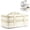 Taupe Stripe, variant on Fit + Fresh Expandable Insulated Casserole Carrier, Hot & Cold Transport Bag, Taupe Stripe