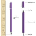 thumbnail image 2 of Purple Stylus Touch Screen Pen for Motorola Moto G 5G (2022)/G 5G (2023)/5G (2024)/5G (2025) - Fiber Tip Aluminum Lightweight, 2 of 5