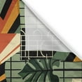 thumbnail image 3 of Ambesonne Monstera Kitchen Curtains, Mid Century Abstract Sun, 55"x45", Beige Burnt Orange Black, 3 of 3
