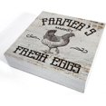 7x7 inch Funny Farmhouse Wooden Box Sign Desk Decor Vintage Farmers