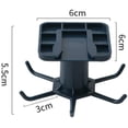 thumbnail image 4 of 2 ganchos para utensilios de cocina debajo del gabinete, estante para utensilios de cocina giratorio de 360 ​​°, utensilios de cocina adhesivos sin perforación herramientas/toalla/cuchillo (negro, 4 of 5