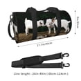thumbnail image 4 of Bingfone Cute Goat Baby Print Gym Duffle Backpack for Men Women,Travel Weekender Carry-On Bags with Detachable Back Pack Straps for Traveling Overnight Climb Sports, 4 of 8