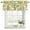 White, variant on 2 Pack Valances for Window, Yellow Lemons Short Curtains for Kitchen Bedroom Living Room, Summer Botanical Checkered Pastoral Rod Pocket Small Window Treatment Valance Drapes 60 x 18 Inch