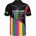 thumbnail image 3 of Lotusprinthandmade Personalized Name LGBT Polo Shirt (Lightweight) S-5XL Multicolor, 3 of 5