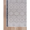 thumbnail image 2 of Unique Loom Mamounia Moroccan Trellis Rug Ivory/Gray 4' 1" x 6' 1" Rectangle Geometric Tribal Perfect For Living Room Bed Room Dining Room Office, 2 of 2