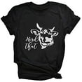 thumbnail image 1 of YourTops T-Shirt Graphique pour Femmes « Herd That Cow » pour Femmes (US 2TG, 2-Black), 1 of 2