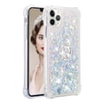 thumbnail image 2 of Funda para iPhone 11 PRO MAX con Brillo Líquido Flotante, Purpurina, Parachoques y Anillo Giratorio Soporte, 2 of 5
