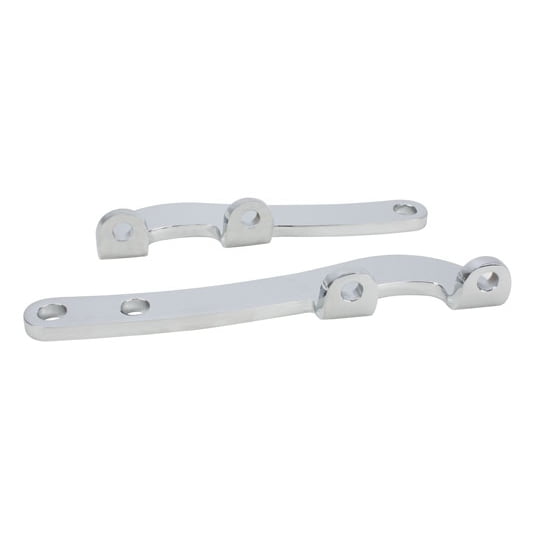 Chevy Flat Plate Steering Arms, Chrome