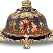 The Bradford Exchange Russian Nutcracker Heirloom Porcelain Musical Egg Christmas Decor 5.5