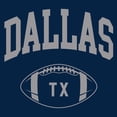 thumbnail image 2 of Dallas Classic Football Arch - Sports Athletics T Shirt - Small - Navy, 2 of 5