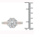 thumbnail image 4 of 1-3/4 Carat T.W. Diamond Flower-Shape Cluster 14kt Rose Gold Engagement Ring, 4 of 4