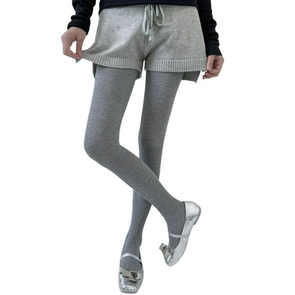 Women Winter Fall Elegant Ribbed Striped Opaque Tights Sparkling Glittering Solid Color Pantyhose Stockings Skinny Pants